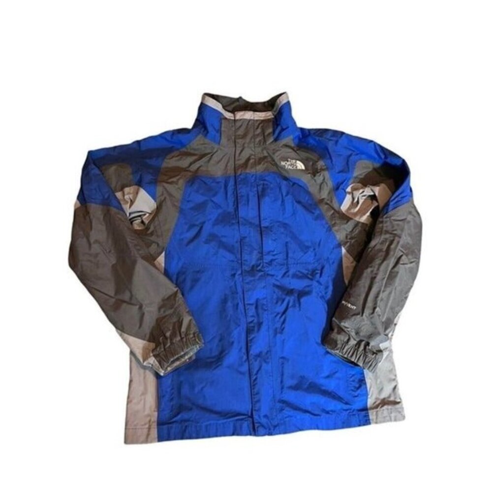 THE NORTH FACE Hyvent Youth Boys Blue Gray Shell Only Jacket Sz XL
